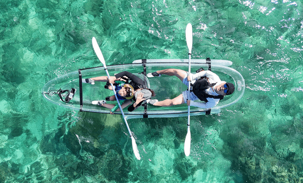 1組貸切クリアカヤックツアー