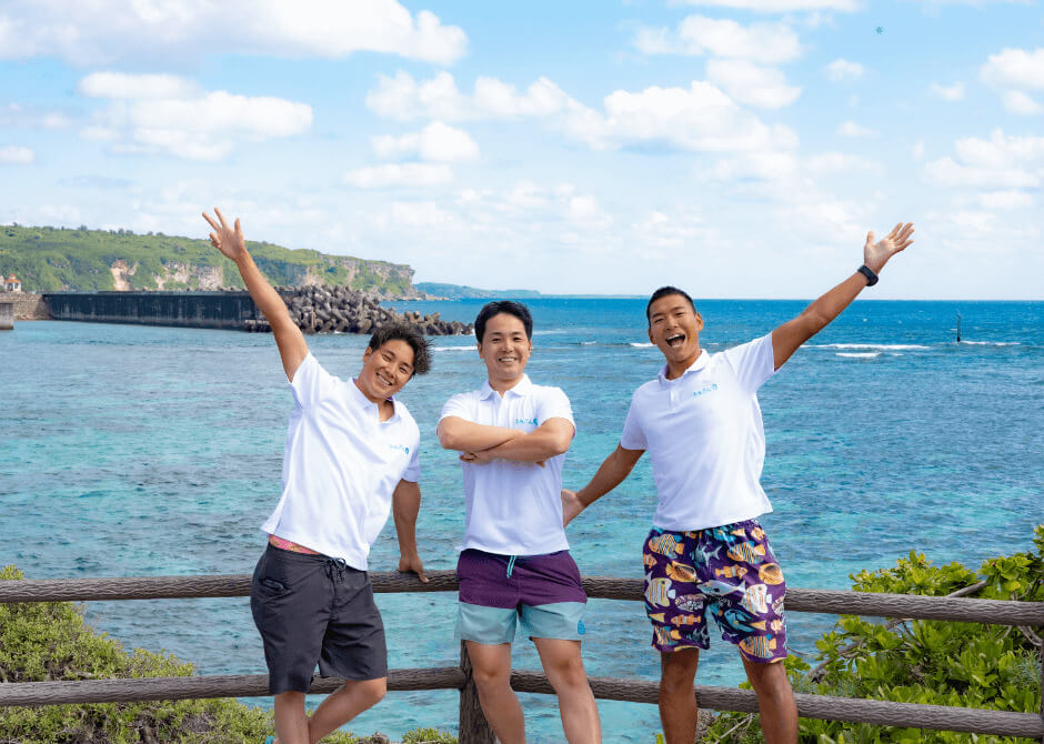 スタッフ2人体制でガイドと撮影