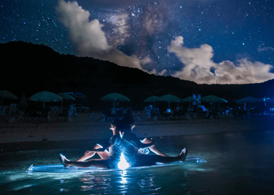 海の上で撮影、当店だけの特別な体験