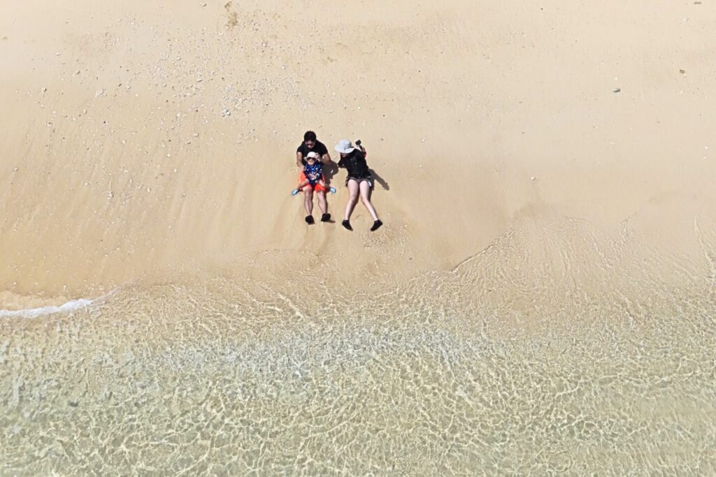 ドローン､宮古島､きれい､家族