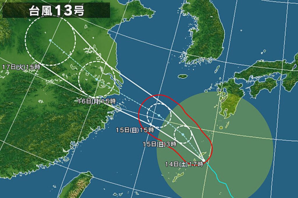 台風、宮古島、マリンショップ