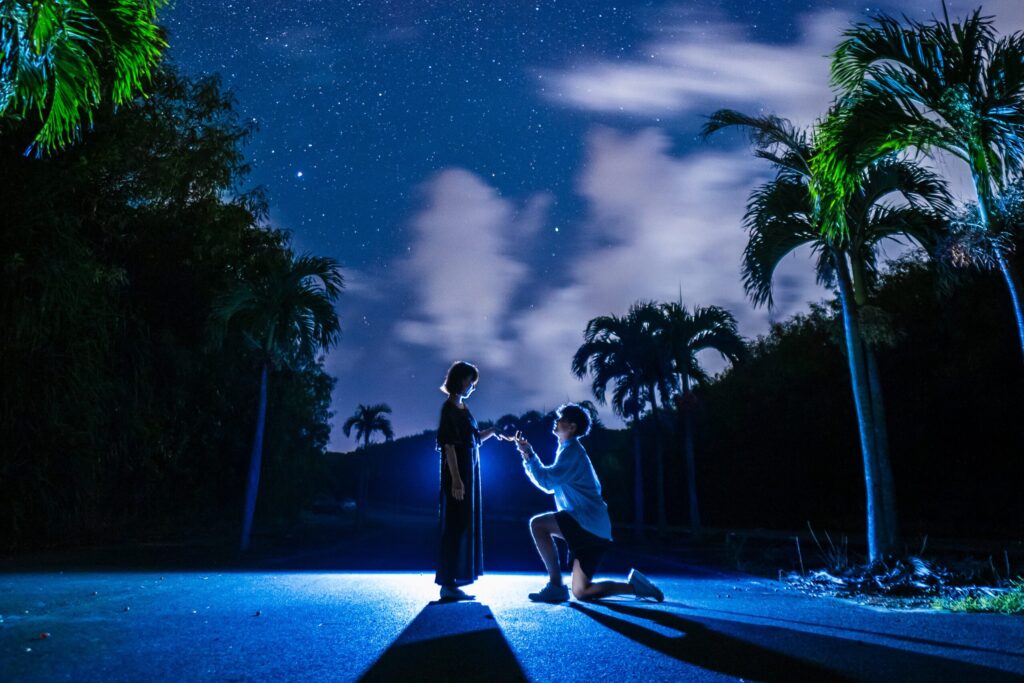 プロボーズ、星空、宮古島