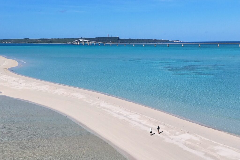 宮古島、ユニの浜、ドローン、うみさんぽ