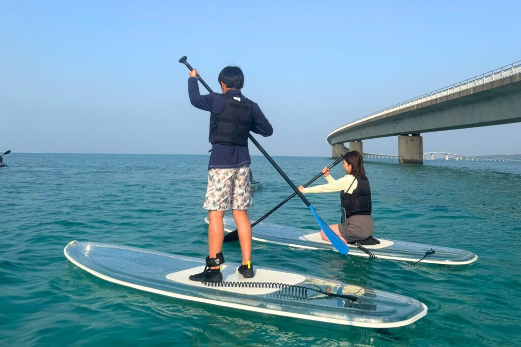 クリアカヤックツアー､伊良部大橋､ユニの浜