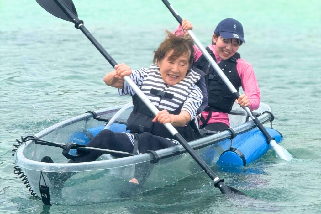 クリアカヤックツアー､高齢､安心､宮古島､うみさんぽ
