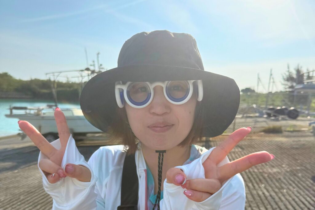 宮古島､酔い止めメガネ､女性