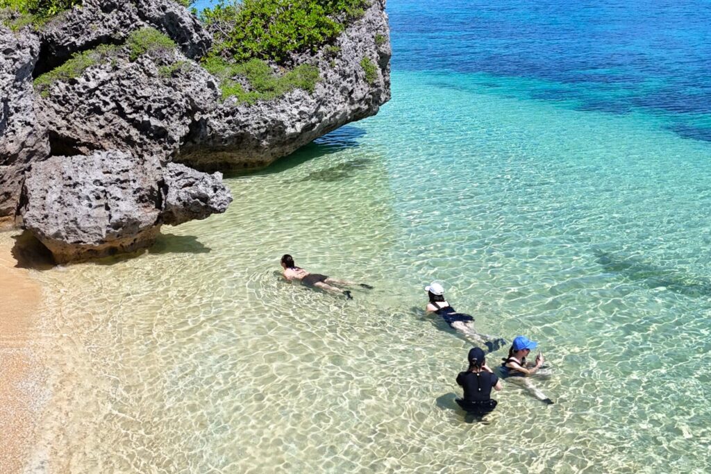宮古島､ドローン､シュノーケル