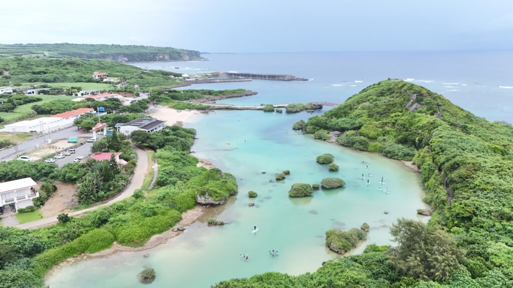 インギャーマリンガーデンの全貌 俯瞰で見ると緑色がとっても綺麗