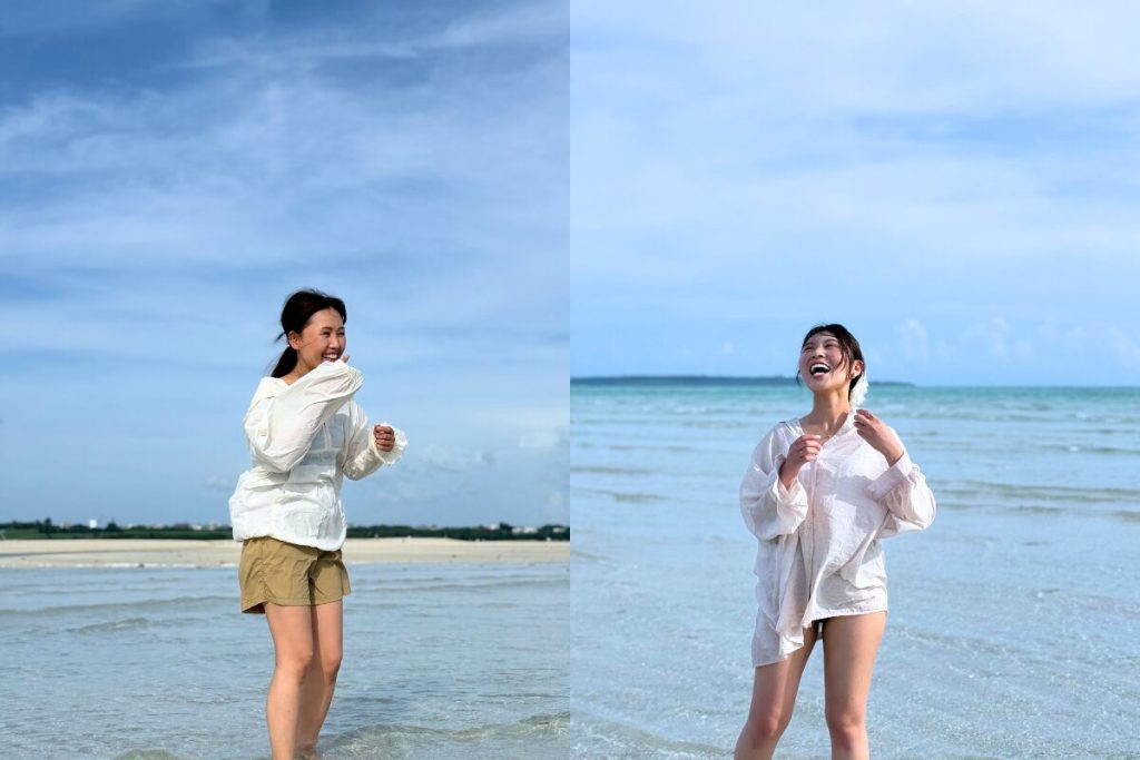 自然な笑顔のおふたり どれだけ楽しめているのかが伝わる素敵な写真