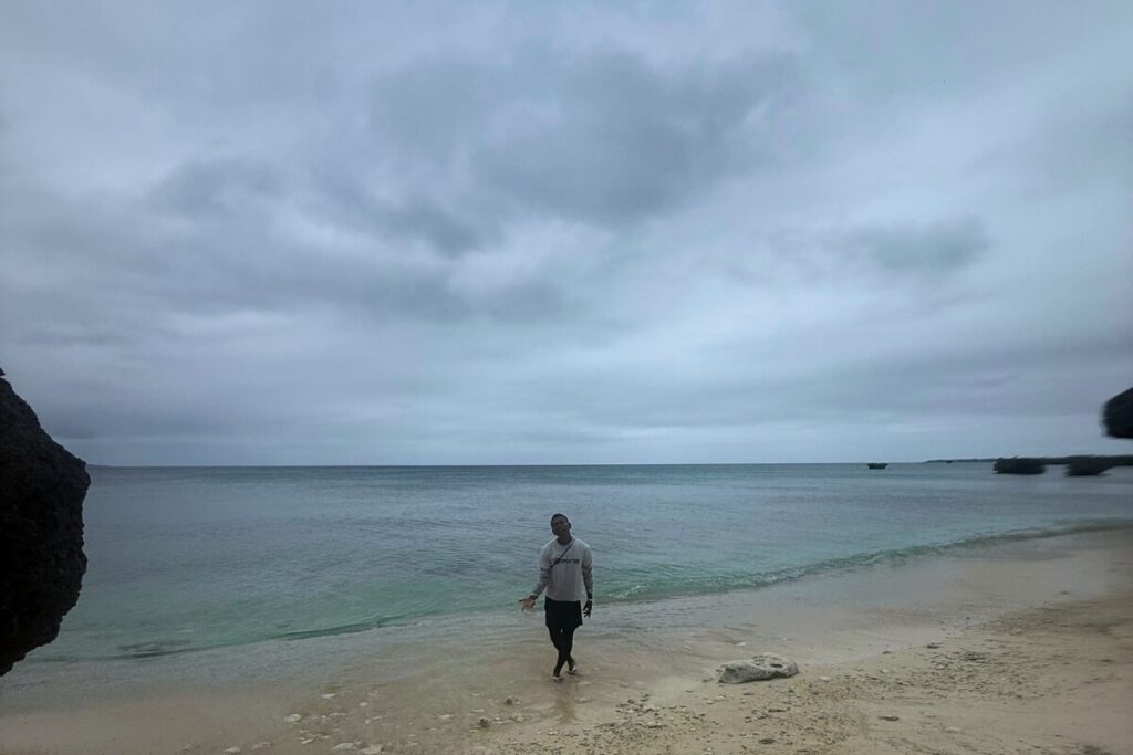曇り空の宮古島