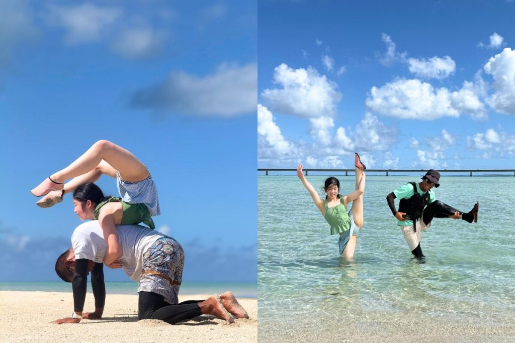 海散歩ガイドとも一緒に沢山写真を撮ってくれました。