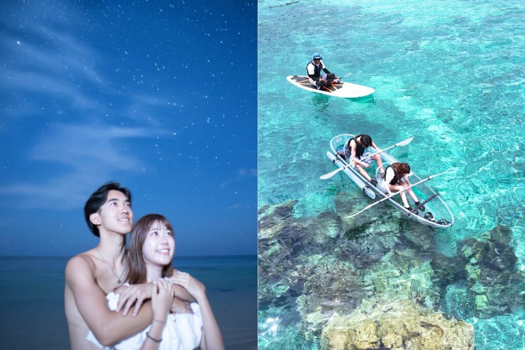 体験してもらった日中の写真と夜の星空写真両方ともとっても素敵
