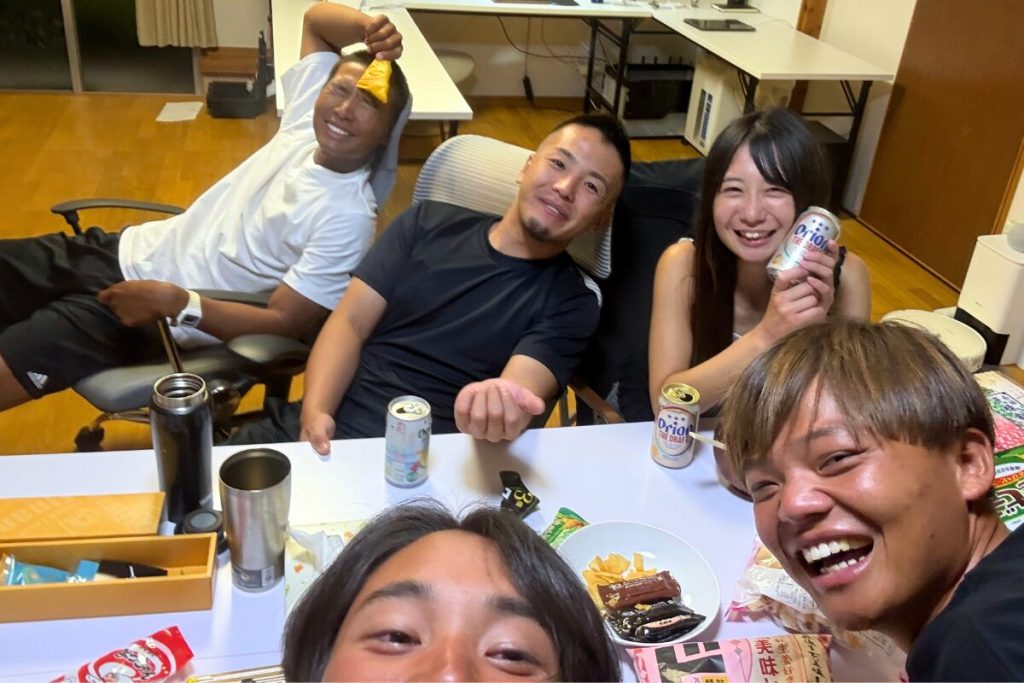 シギラ時代の友達との飲み会の様子
