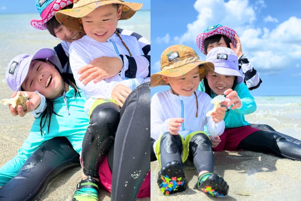 三人でくっついてニッコニコのショット