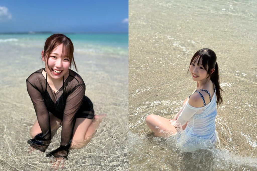 個人撮影をしたふたり 自然な笑顔で素敵な写真