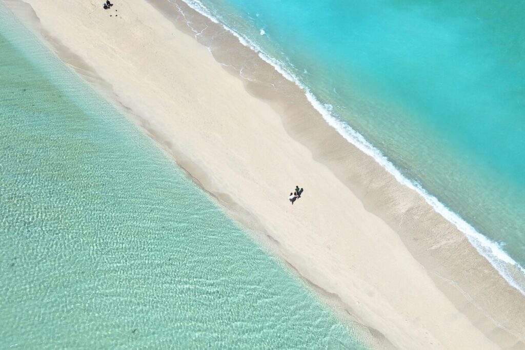 ユニの浜の俯瞰からの写真