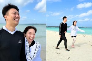 【宮古島】💍祝！新婚旅行✈️笑顔が溢れるユニの浜SUPツアー🌊❤️