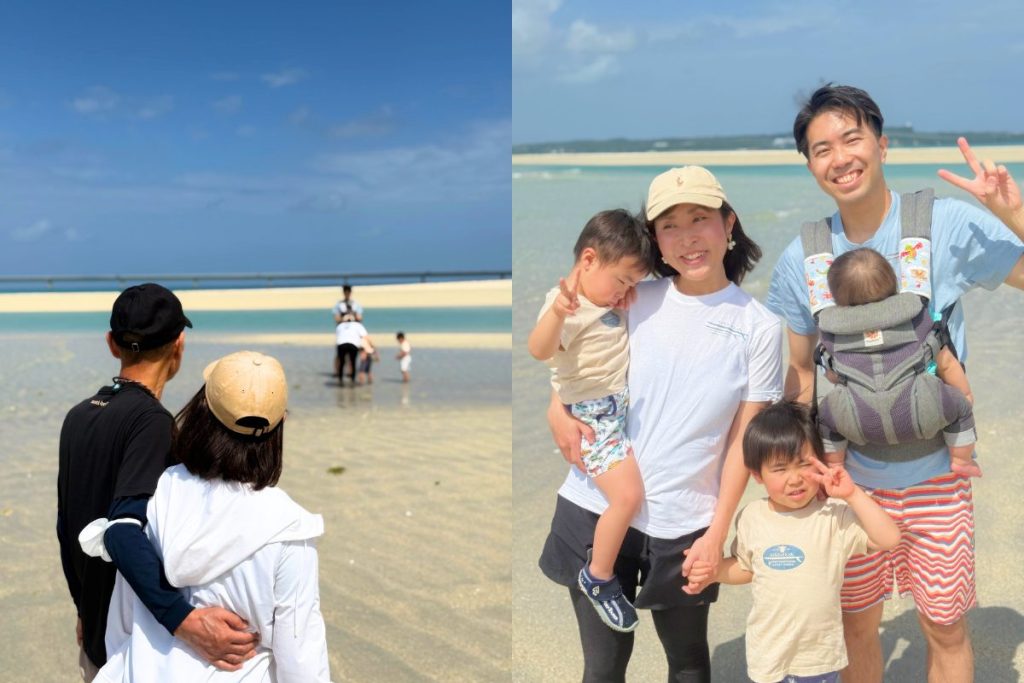 家族ごとの写真　祖父母　笑顔　エモーショナル