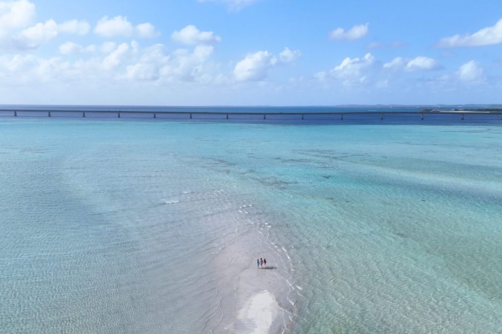 ユニの浜周辺のむき出してきたチビの浜