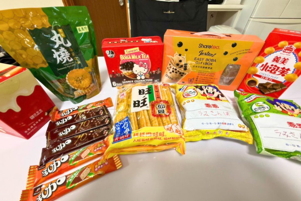 台湾のお菓子
たくんさんのお菓子の中にタピオカもあるよ